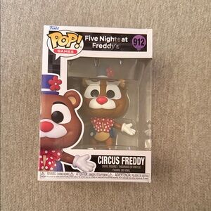 Funko Pop! Games Circus Freddy Figure - Red, Brown, White
